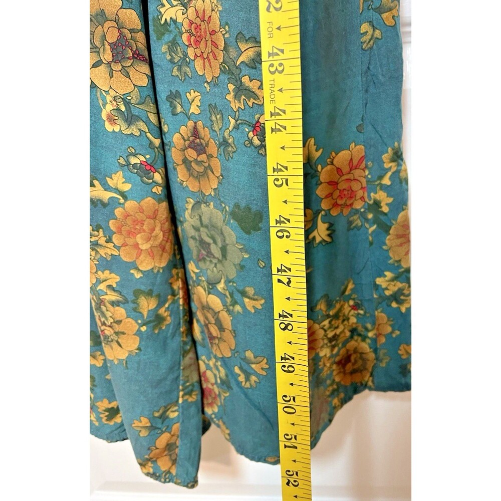 Natural Life NEW! floral tank smocked palazzo wide leg jumpsuit summer Medium - Picture 7 of 10